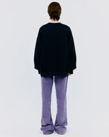 チケットマシンタイポスウェットシャツ/THICKET MACHINE TYPO SWEATSHIRT-NAVY