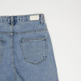 ストレートフィットチェリー刺繡クロップドデニムパンツ/ STRAIGHT FIT CHERRY EMBROIDERY CROPPED DENIM PANTS [6811]