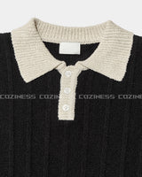 オーンショートスリーブブックルニットウェア / OWN Fnatic Short-Sleeved Bookle Knitwear (2 colors)