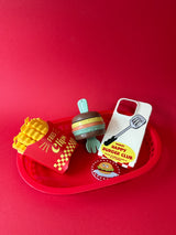 [Glossy case epoxy grip talk set] Happy Burger Club