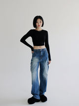 セニティーカーゴパンツ / no.5184 Senity Cargo Pants - Deep blue
