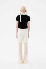 ビッグチェリーホットフィックスポイントクロップTシャツ / BIG CHERRY HOTFIX POINT CROP T-SHIRT [BLACK]
