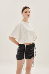 シャーリングミニスカート/SHIRRING MINI SKIRT