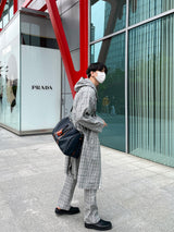 [ASCLO MADE] Linen Check Set Up Slacks (6562351906934)