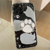 Shawdow Cat White Phone Case 