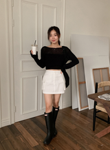 HP Cotton Loose Crop Knit (5color)