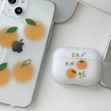 チェリーオレンジ AirPods ケース_マット