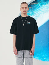 (TS-21324) R:LOL BACK PRINT GALAXY T-SHIRT BLACK (6561083883638)