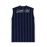 F.Gベースボールチームジャージタンクトップ / F.G basketball team jersey sleeveless - NAVY