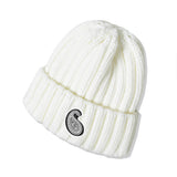 YPペイズリーパッチニットビーニー / YP PAISLEY PATCH KNIT BEANIE CREAM
