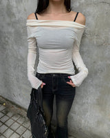 Evening shirring T