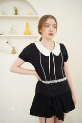 collar point blouse