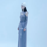 カットアウトウォーマートップ/0 5 cut out warmer top - GREY