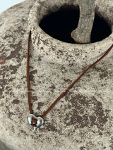 Heart Ethnic Suede Necklace