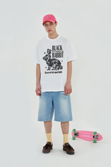 BLACK RABBIT T SHIRT