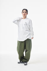 バギーコットンパンツ/MBSRCOPT135 MID90 BAGGY COTTON PANTS KHAKI