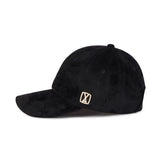 VA Square Suede Ball Cap / Black