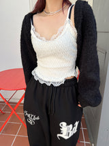 フードボレロニット/Hooded Bolero Knit (3color)