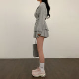 [Bellide made] skirt + hooded zip-up set