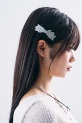 NO.442 [SILVER] RIBBON HAIR PIN