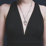 FAIRY CLAW HEART NECKLACE ( silver 925 ) (6618123370614)