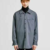balmacaan welt pocket shirt jacket grey (6615507861622)