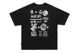 モノクロームグラフィックTシャツ / MONOCHROME GRAPHIC TEE_BLACK