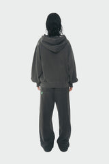デンジャラスマイキャットフーディー/Dangerous my cat hoodie (wahsed charcoal)