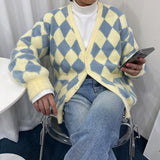YMダイヤモンドモヘアカーディガン/YM Diamond Mohair Cardigan (2 colors)