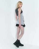 チェーンリンクレイヤードトップ / Chain Link Layered Top _ Grey