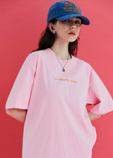 LOGO LEAF T SHIRT / PINK