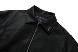 ヴィーガンレザーシングルジャケット / VEGAN LEATHER SINGLE JACKET_BLACK