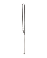 LOOF TIE NECKLACE SILVER