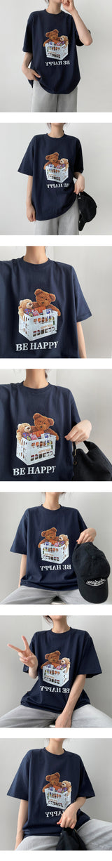 ベアバスケットショートスリーブT / Bear basket short sleeve tee