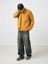 Slash cargo denim pants 2color