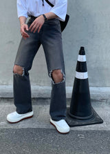 イージーデストロイデニムパンツ