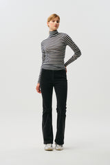 CHERRY BOOTS CUT DENIM PANTS [CHARCOAL] 