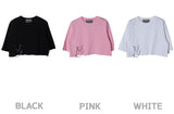 ２チェーンクロップTシャツ/TOP(9279) Two Chain Crop Tee