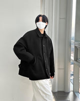 ステンカラーウールハーフコート/Balmacan Wool Half Coat