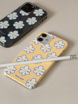 ブルーフラワーグロッシーハードケース (アイフォンケース) / Blue flower glossy hard case (iphone case)