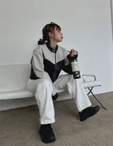 モーターカラーマッチングレザージャケット / motor color matching leather jacket