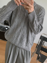 ASCLO Cinnamon Twist V Knit (4color)