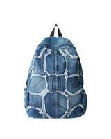 Washed Denim Turtle Backpack (Blue)