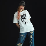 モノパンクエンジェルオーバーフィットTシャツ