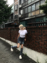 Y2k ロックシークコルセットウォッシングスカート