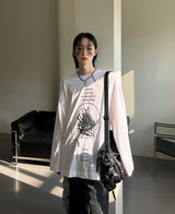 スクラッチスリーブT / Scratch Sleeve Tee (2 color)