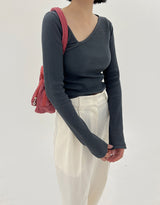 サラーアンボールドTシャツ/Sarah Unbald T-shirt (3color)