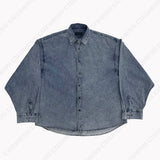 デニムオーバーサイズフィットシャツ/SI Denim Oversized Fit Shirt (2 colors)