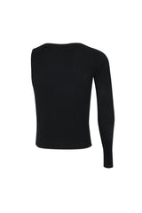 ONE SLEEVE BASIC T-SHIRT BLACK