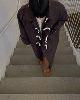 ウールダッフルインナコート/ーキルティングwool duffle inner quilting coat 3color